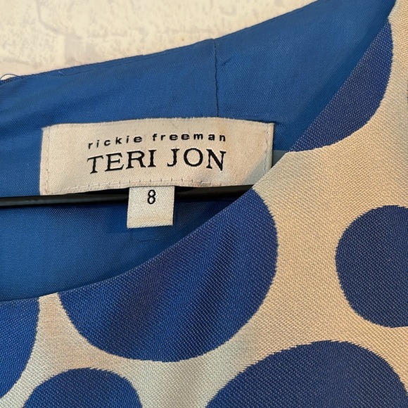 Teri Jon Dress Size 8 Beautiful Summer Silk Blend - Picture 5 of 12